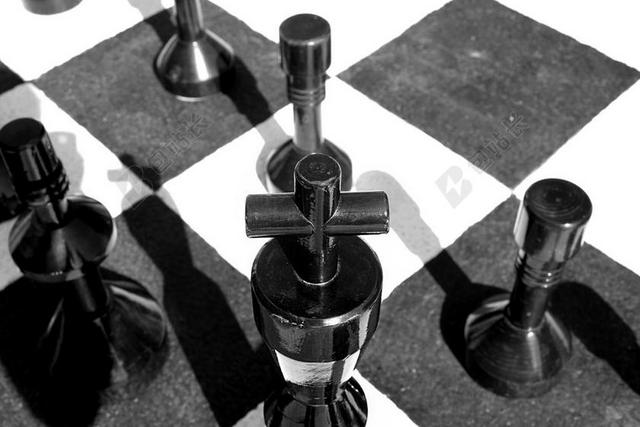 摄影复古国际象棋背景图片