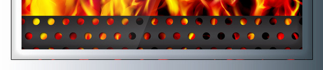 燃烧的火焰橙色壁橱温暖海报设计素材