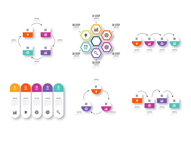 PPT课件图标图表素材