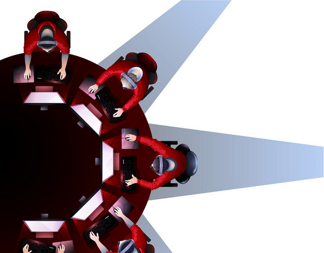 电竞游戏科技UI矢量插画素材