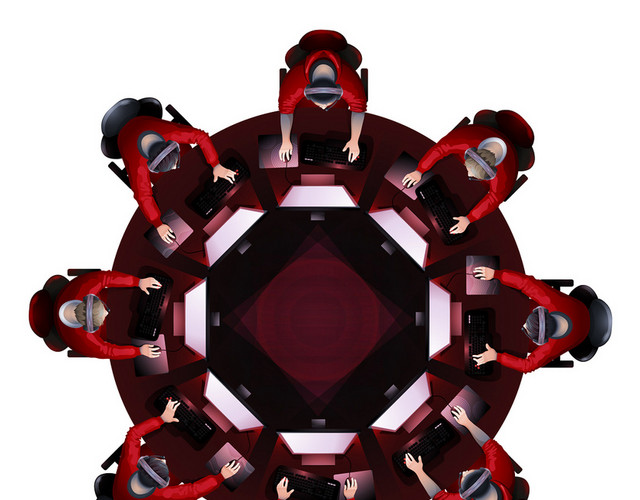 电竞游戏科技UI矢量插画素材
