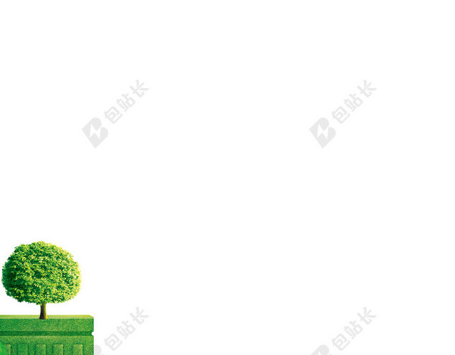绿色创意环保画册封面背景