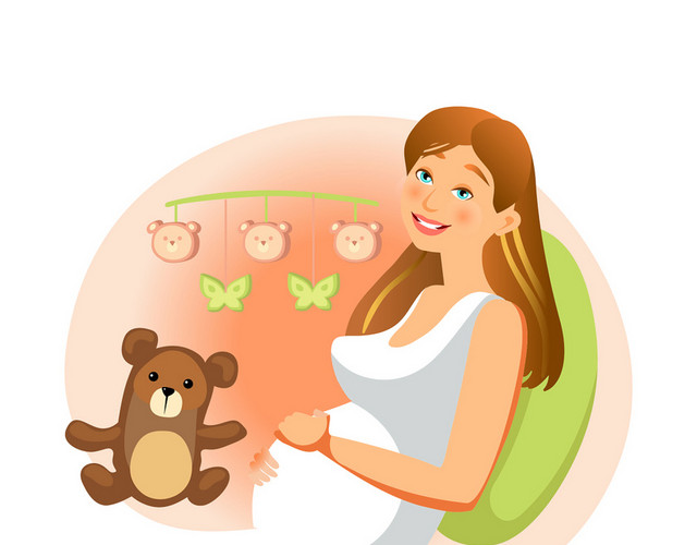 期待孩子降生的孕妈妈