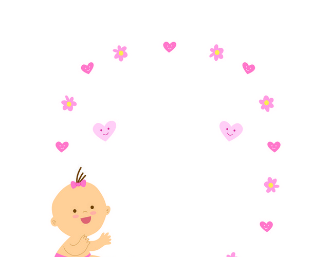 爱心母婴婴儿卡通儿童素材