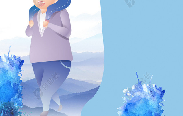 父亲节BANNER父亲节插画儿童海报背景
