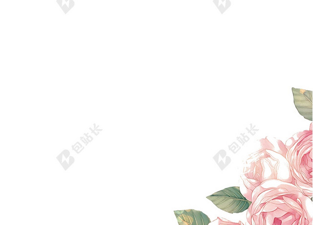 简约白色花朵婚庆公司宣传婚礼海报背景