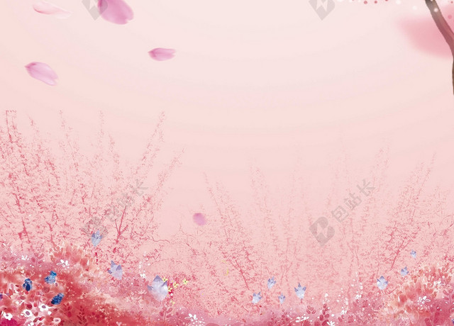 简约粉红色摄影婚纱照婚庆公司婚礼海报背景