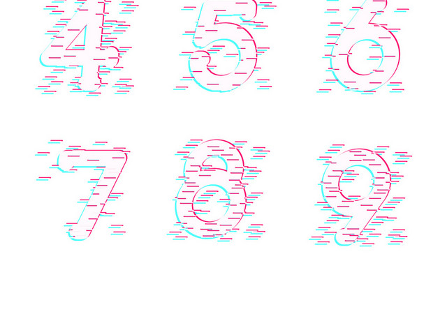 简约数字序号数字编号数字设计