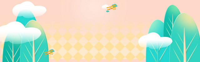 父亲节BANNER清新简约手绘卡通父亲节淘宝天猫BANNER背景