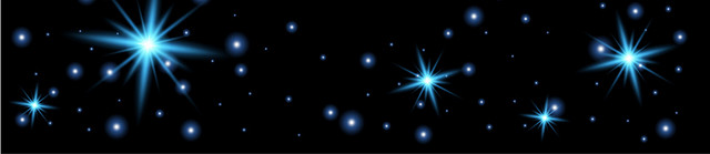 星空星星光效蓝色星光光效素材