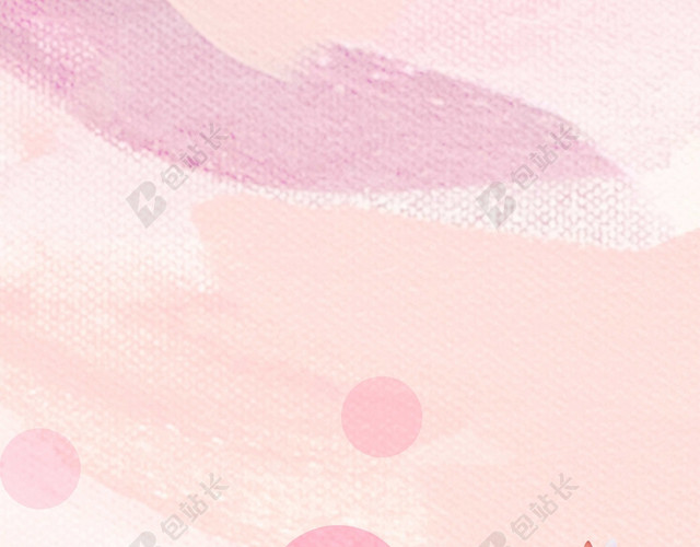 简约粉红色圆点装饰女鞋子宣传海报背景