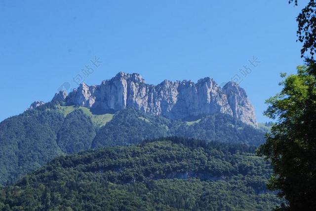 旅游清新阿讷西湖山背景图片