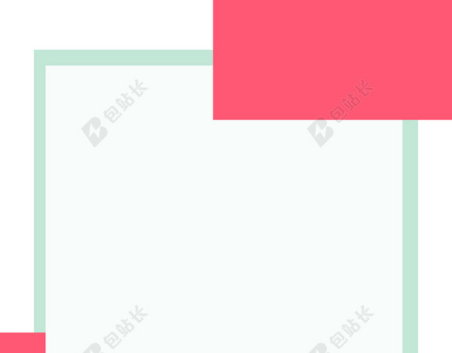 简约彩色色块装饰女鞋子宣传海报背景