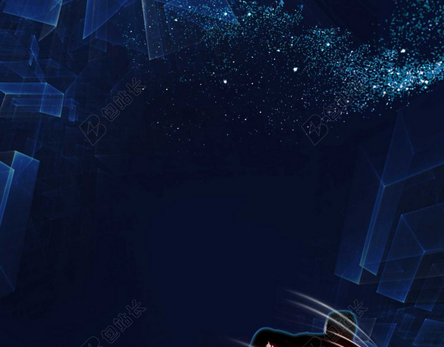 简约商务清新风格运动鞋背景海报设计
