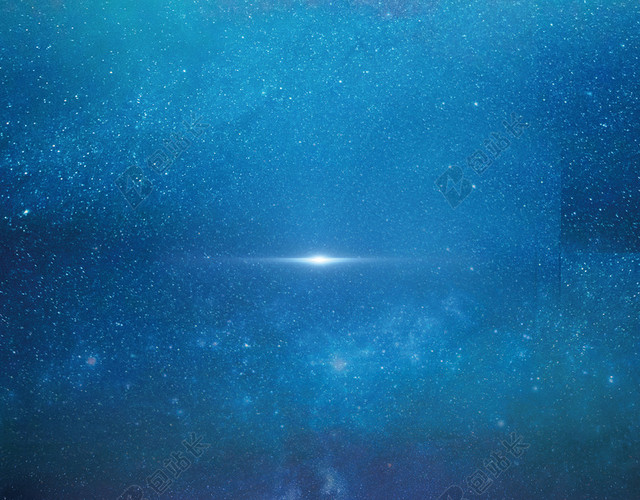 蓝色星空婚礼元素海报背景