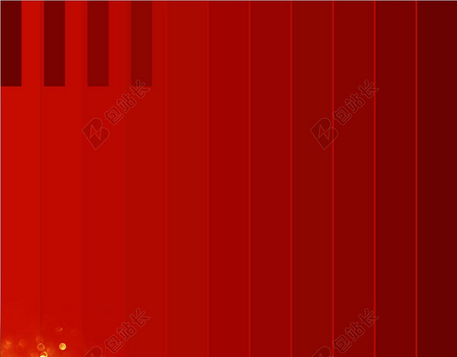 红色手绘中国风灯光矩形线条社团招新招生海报背景