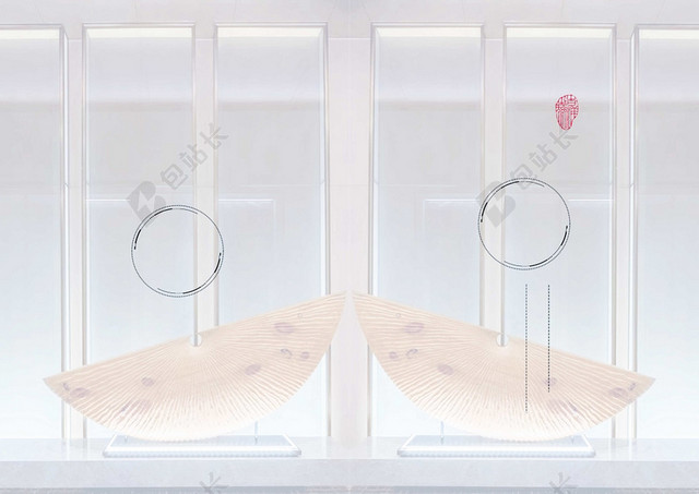 简约传统灰色中式画册封面宣传册背景