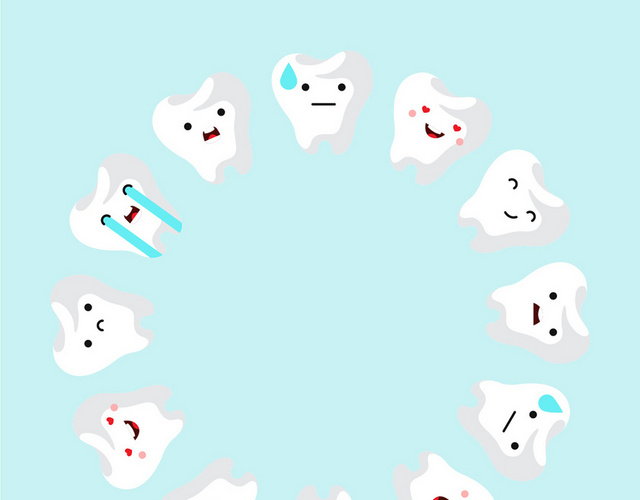 牙科医疗口腔牙齿素材卡通牙齿素材