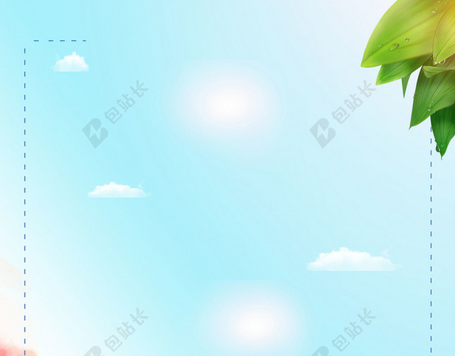 中国传统节日梦幻天鹅24节气小暑海报背景