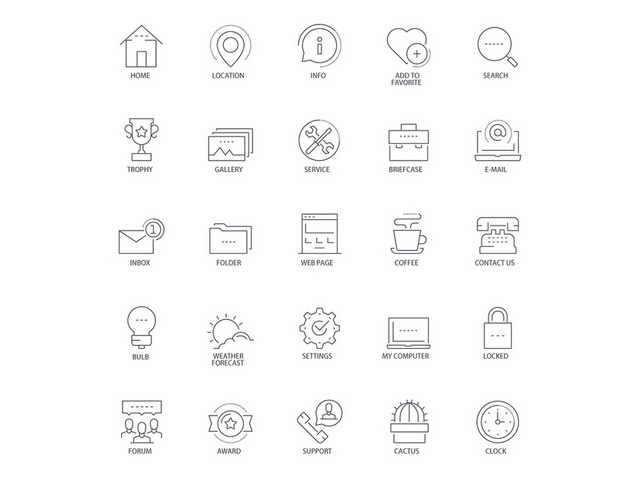 UI设计ICON图标矢量素材