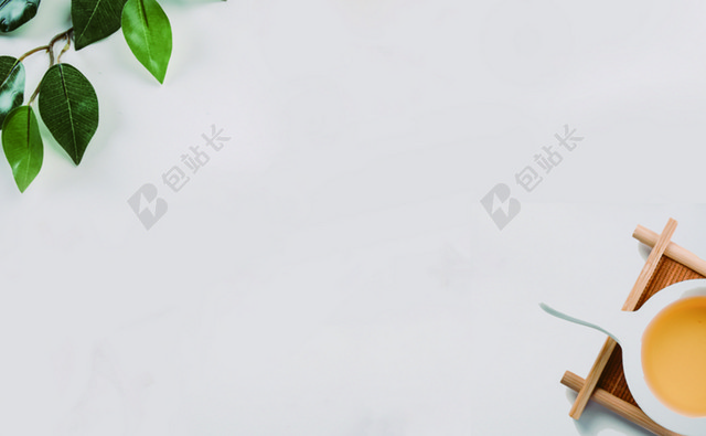 简约大方高级灰养生名片背景