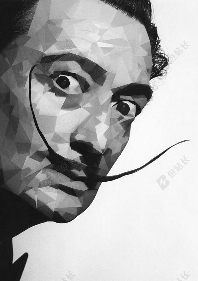 萨尔瓦多达利 插画家 PHOTOSHOP 纵向 多边形 技术