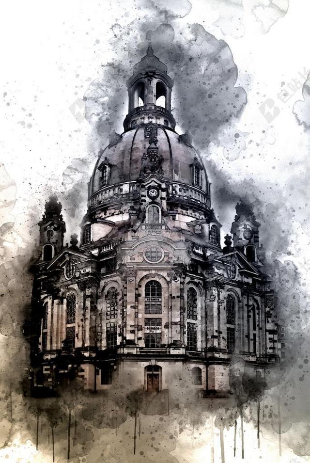 德国 萨克森 德勒斯登 FRAUENKIRCHE 里程碑 建设