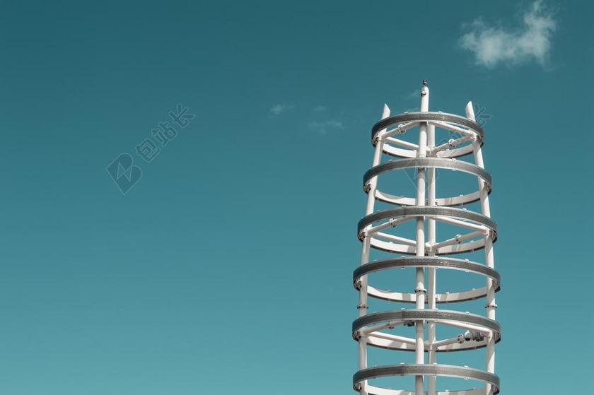 蓝色的天空 高 业 现代 户外 模式 钢 钢结构 技术 塔