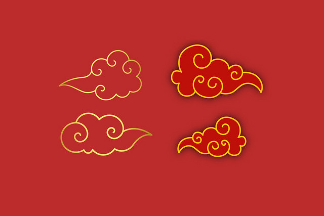 祥云中国风喜庆新年素材