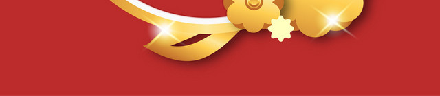金色花朵边框中国风喜庆新年素材