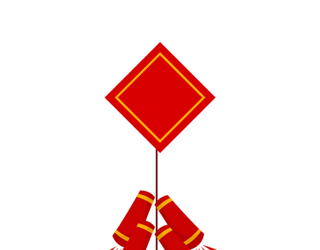鞭炮中国风喜庆新年素材
