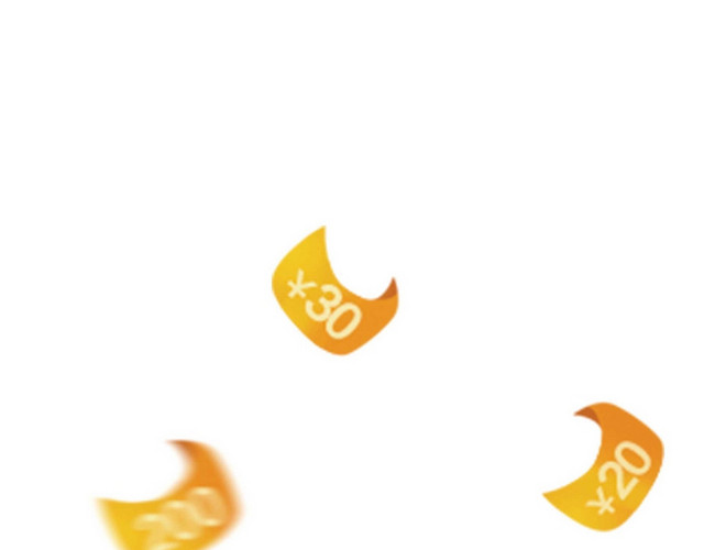 金币促销漂浮金币悬浮素材