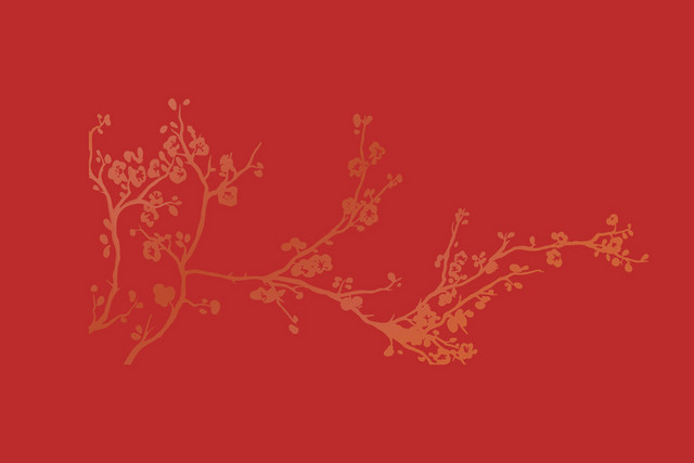 腊梅中国风喜庆新年素材