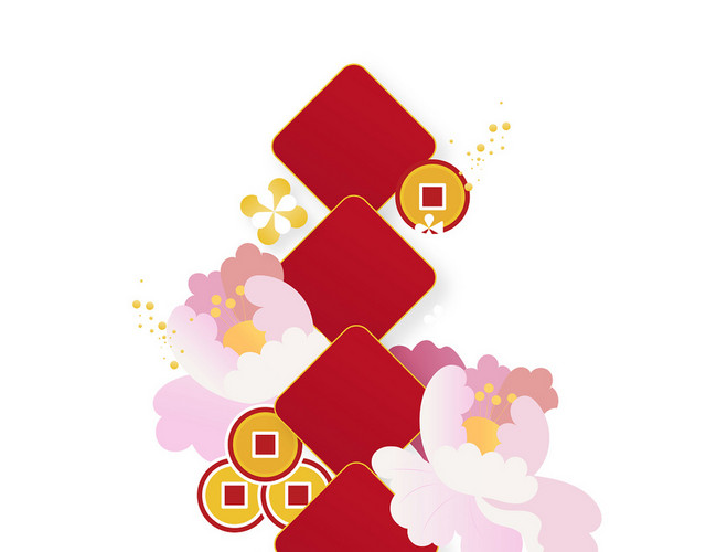 中国风喜庆新年中式装饰素材