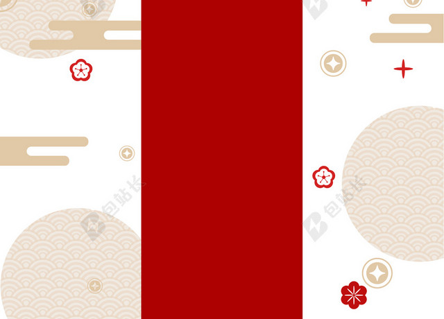 中国风喜庆新年红色灯笼背景