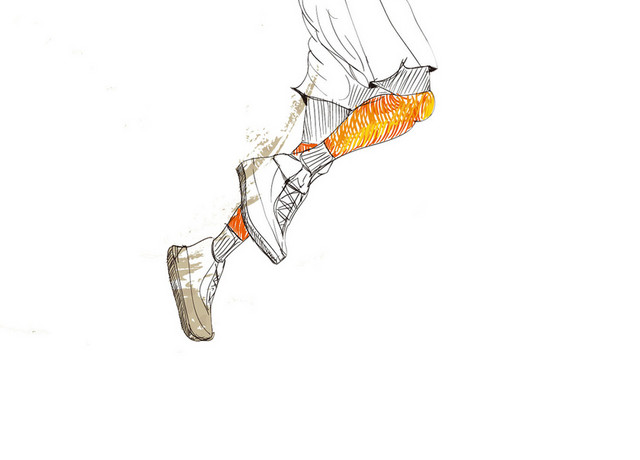 插画篮球运动投篮运动员简手绘素材