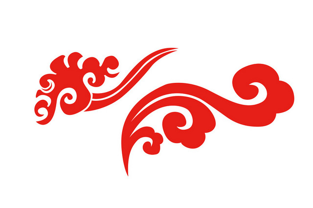 红色祥云中国风祥云素材
