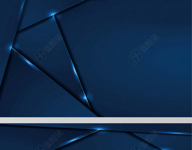 科技感公司名片蓝色大气背景素材