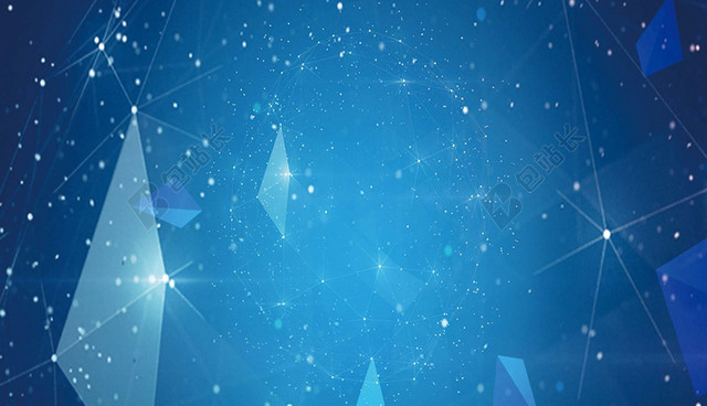 科技感公司名片蓝色大气背景素材