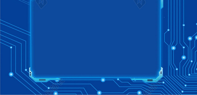科技感公司名片蓝色科技背景素材