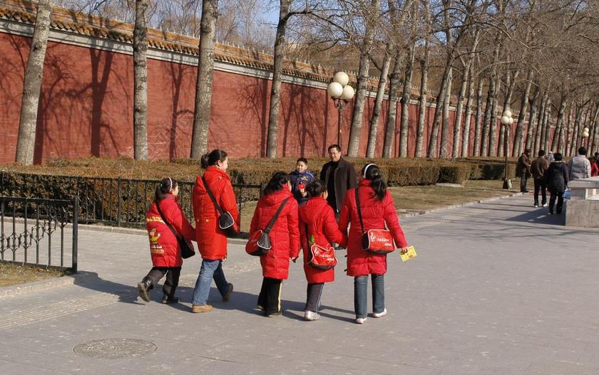 旅游自然户外家庭徒步背景图片