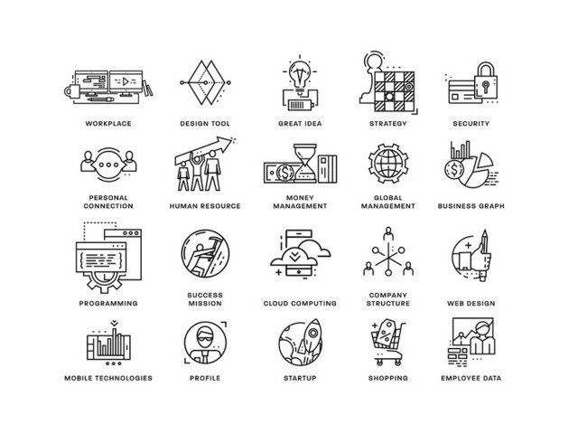 ICON工作岗位UI图标素材
