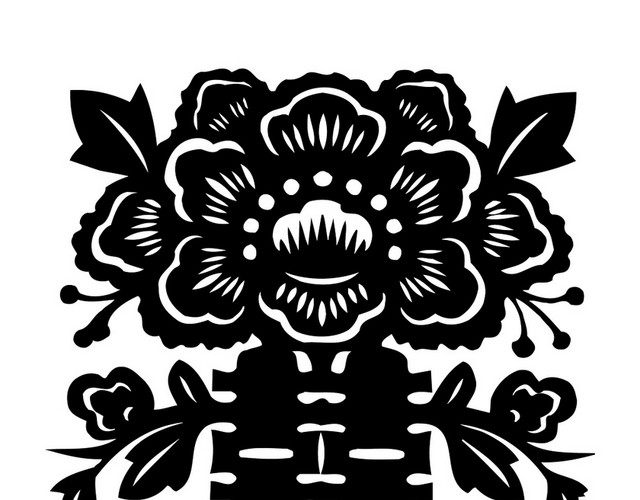 中国风剪纸2019年新年春节囍字祥物PNG素材