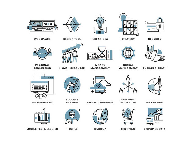 ICON工作种类UI图标素材