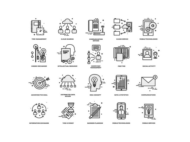 ICON人物工作UI图标素材