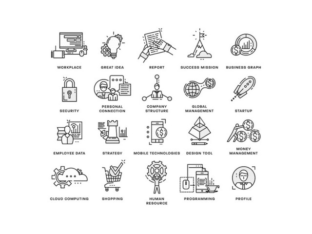 ICON工作金钱购物UI图标素材