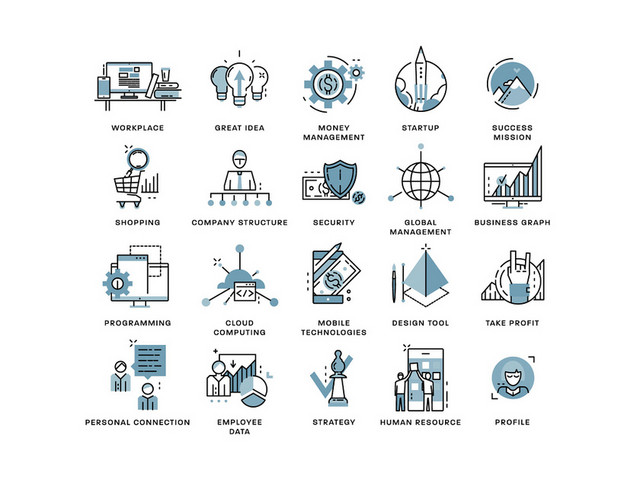 ICON工作管理UI图标素材