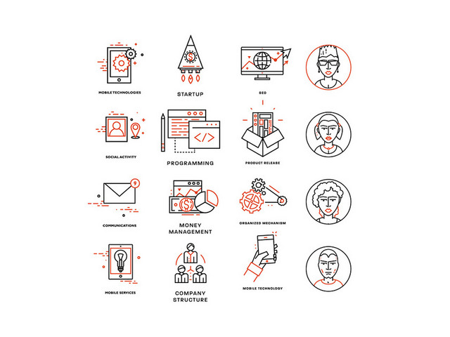 ICON人物管理UI图标素材