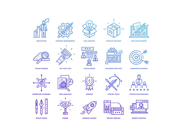 ICON工具工作UI图标素材