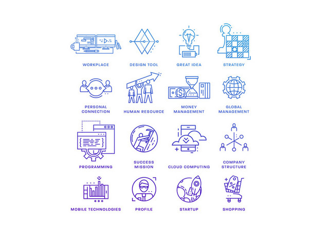 ICON工作种类UI图标素材